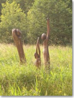Skulpturen im Skulpturenpark Groß Ippener